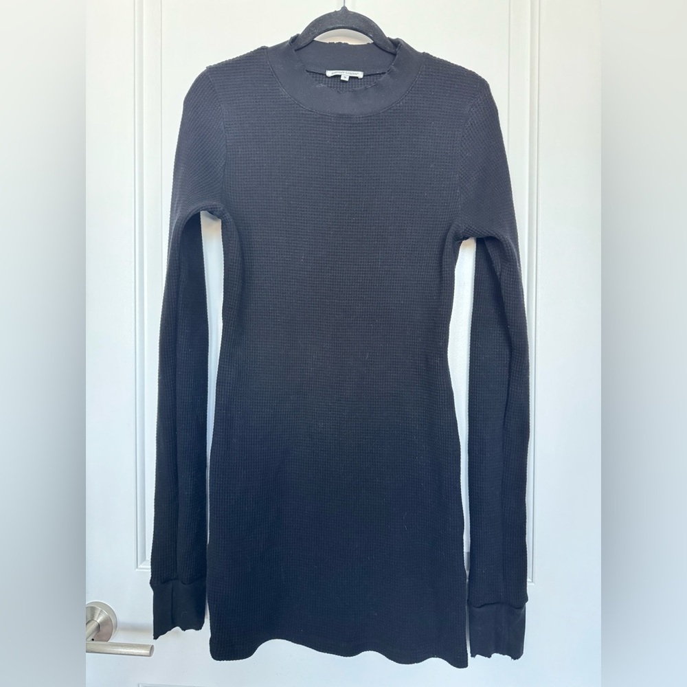Cotton Citizen Black Waffle Dress - Picture 4 of 5